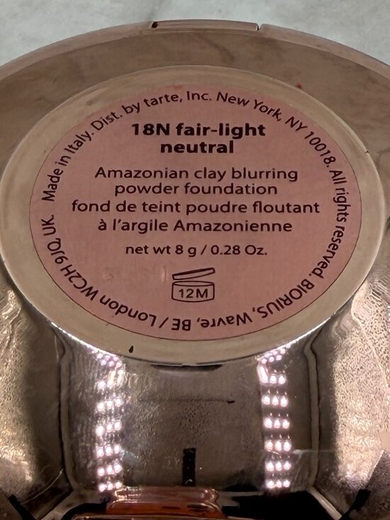 TARTE 18N FAIR-LIGHT NEUTRAL POWDER FOUNDATION - Picture 2 of 3